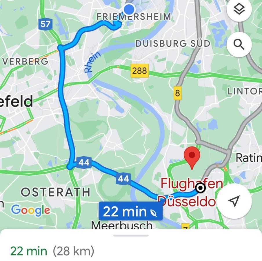 Appartement 2 Rooms, Free Parking, 25 Min To Duesseldorf, 150 Mbps Wlan Duisburg
